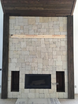 Custom Stone Fireplace Kelowna